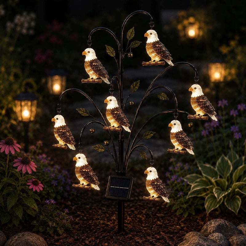 🦩Bird-Shaped Solar Stump Light