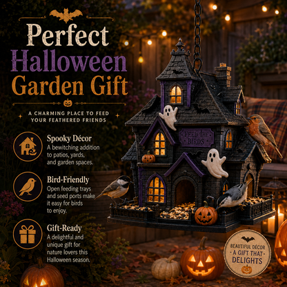🎃 Halloween Bird Feeder Collection™ – Spooky Hanging Garden Decor & Wild Bird Feeder