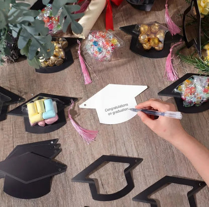🎓Graduation Cap Candy Cards, 2026 Graduation Candy Dome Greeting Card Gift with Tassel Chocolate Box