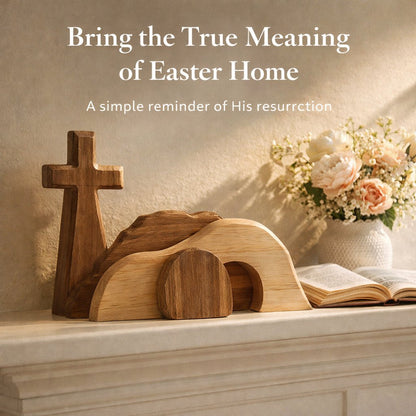 🔥The Wooden Resurrection Cross & Empty Tomb That Reminds Your Family What Easter Is Really About