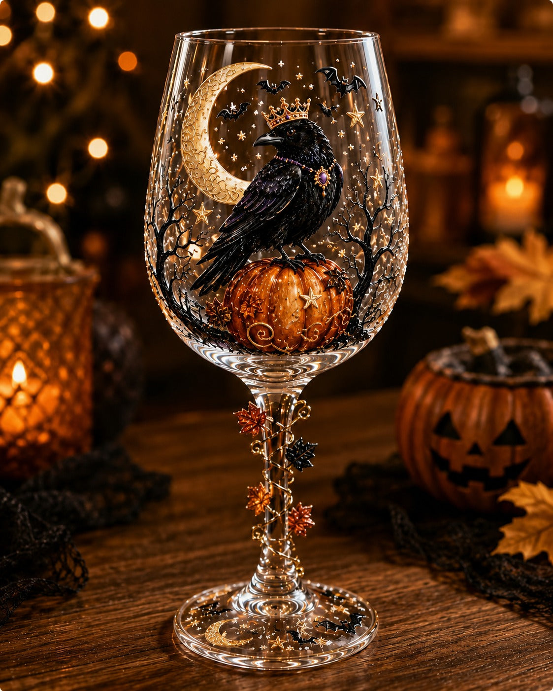 🔥🎁Halloween 3D Wine Glass Collection Gift Box Set✨