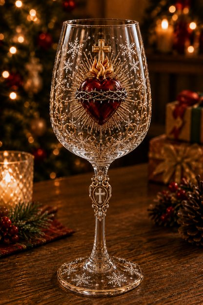 ✝️Faith & Grace 3D Christian Wine Glass Set – Meaningful Faith Gift✨🎁