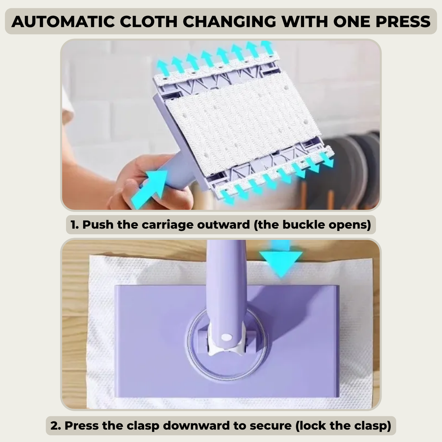 🔥The Zero-Touch Mini Mop - Clean without bending down or touching
