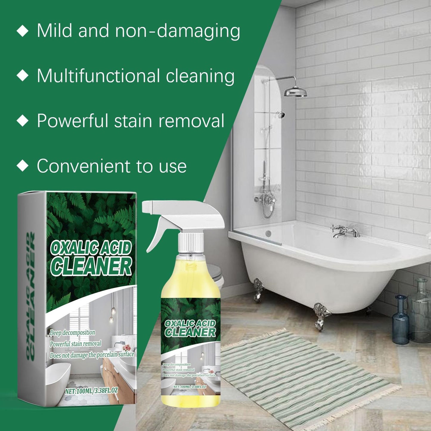✨50% OFF !🫧  Oxalic Acid Toilet Cleaning Foam – Instantly Lifts Yellow Stains & Odors
