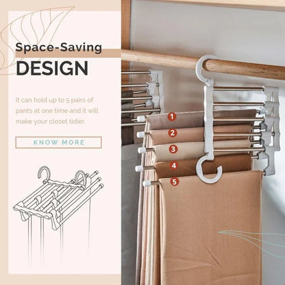 LAST DAY 49% OFF - Multi-functional Pants Rack🔥🔥🔥