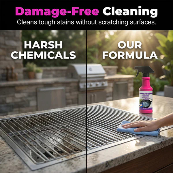 🌞Summer Hot Sale-60% Off!!🌿Fast-Acting Heavy-Duty Grill Degreaser Spray
