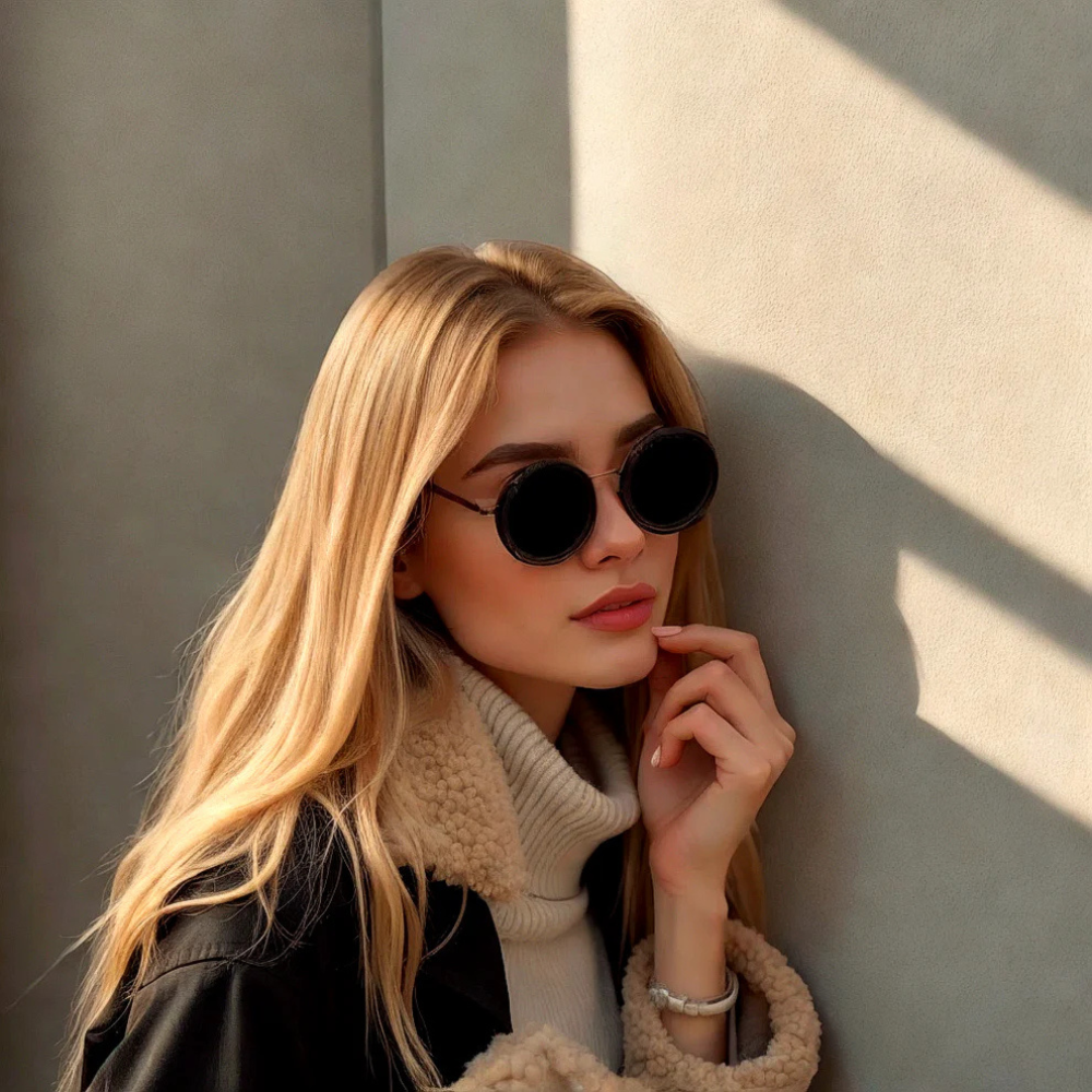 UV-protective polarized sunglasses