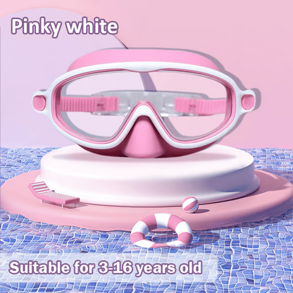 🏊‍♀️Summer is coming🏊‍♀️-HD children's large frame waterproof and anti-fog swimming goggles