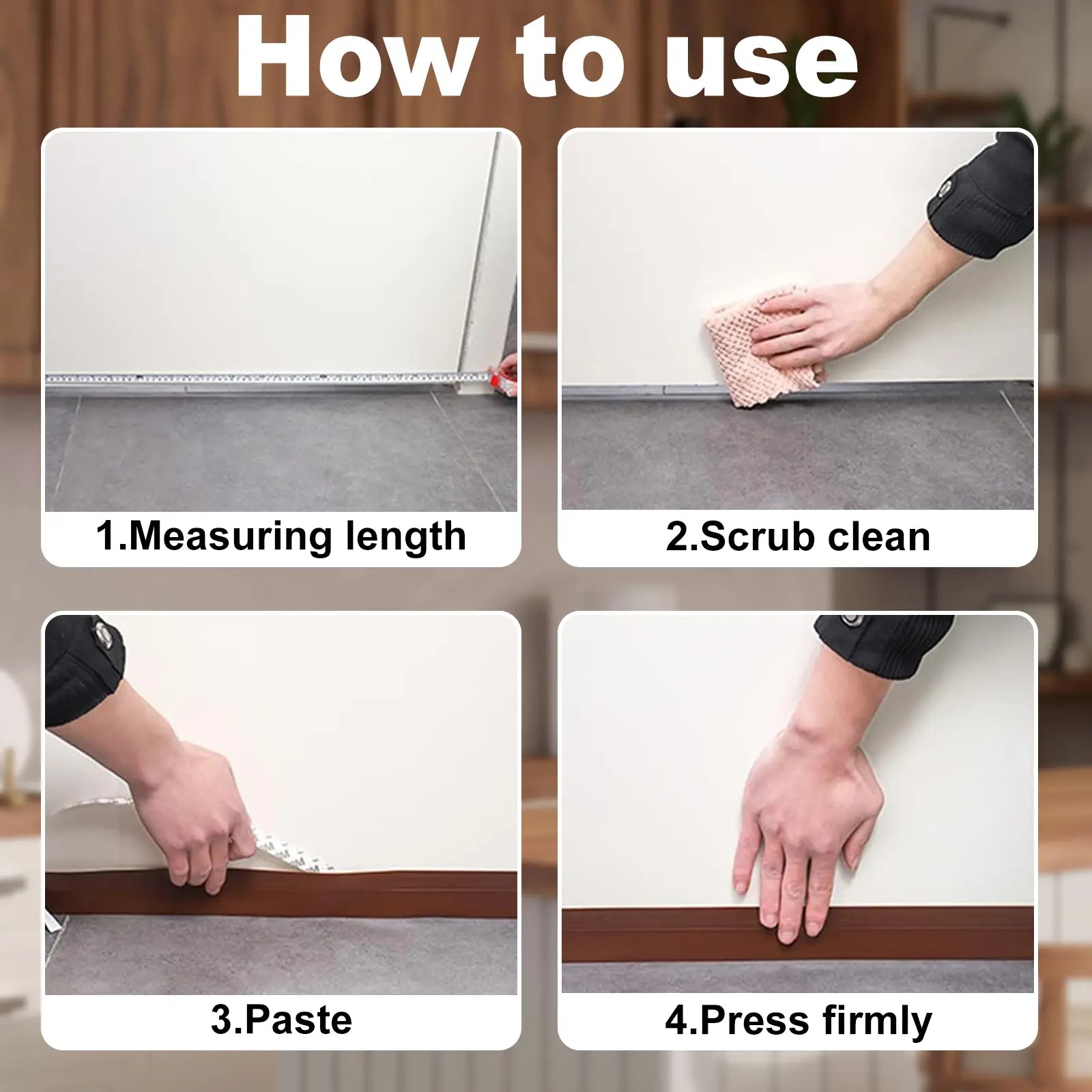 🌸Door Weather Stripping, Self-Adhesive Draft Stopper Seal for Doors & Windows