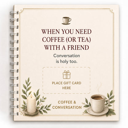 ✝️ FAITH GIFT CARD BOOK 📖 14 Themed Pages, Hardcover & Durability Line