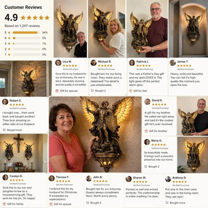 🔥 Last Day 49% OFF🕊️St. Michael Guardian Angel Wall Light✨
