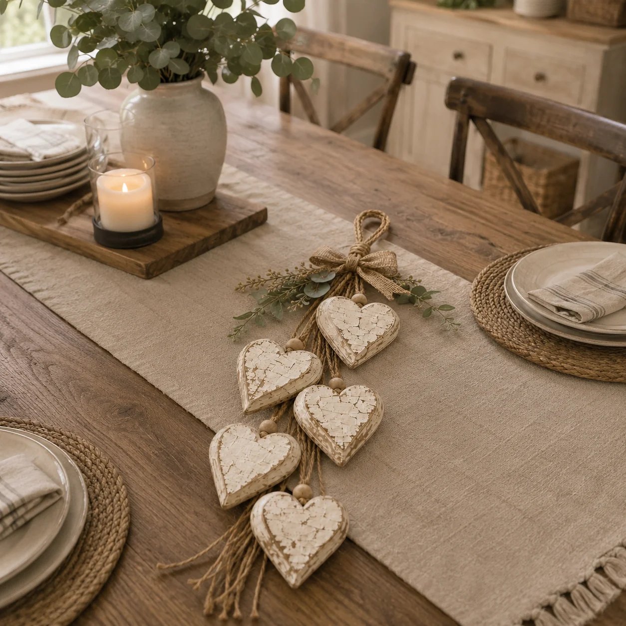 🍂🤎Hanging Heart Wall Decor