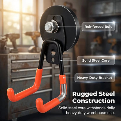 📢📢49% OFF !! ⏰ Heavy-Duty Magnetic Double-Claw Hook
