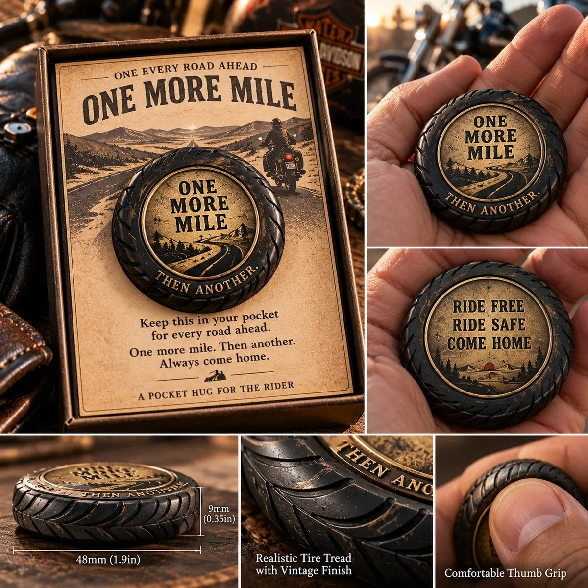 🔥Buy 3 Get 1 Free - 🏍️One More Mile™ Pocket Hug for Riders