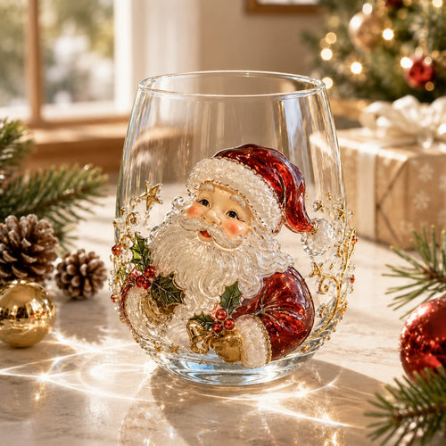 🎄LAST DAY 50% OFF✨ 3D Christmas Glass Art Cup