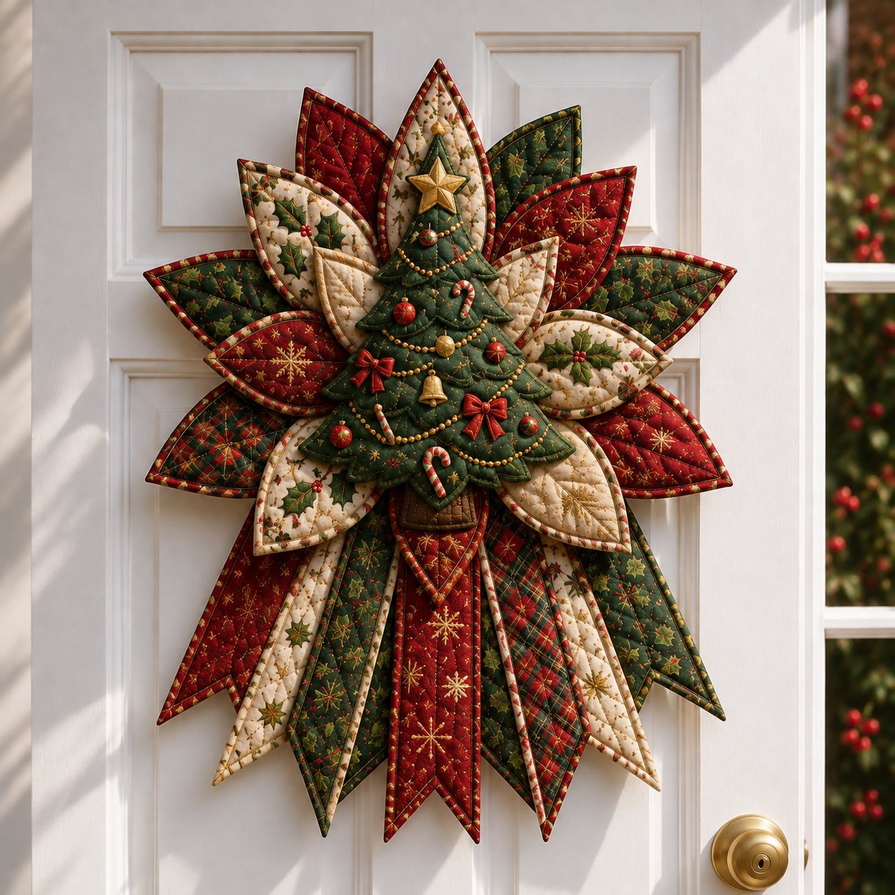 🎄Beginner-Friendly Oversized Christmas Character Quilted Door Hanger Sewing Kit | Complete Kit with All Tools & Step-by-Step Guide Included 💕