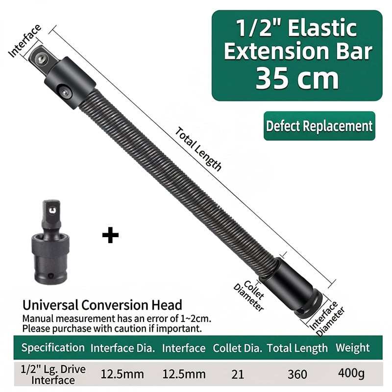 🔧🌀 1/2" Flexible Socket Extension Bar! Conquer Tight Spaces in Seconds🔩🚗