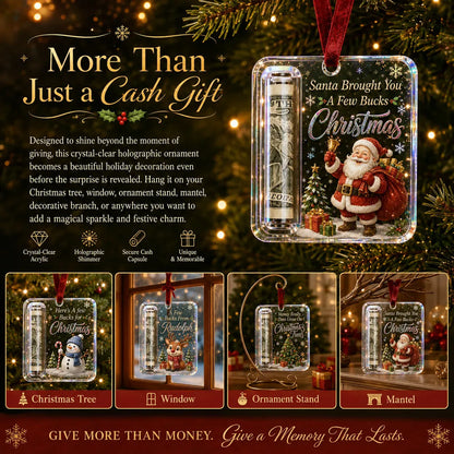 🔥LAST DAY 50% OFF - 🎄Christmas Cash Gift Ornament- Make Cash Feel Like A Real Christmas Gift💵
