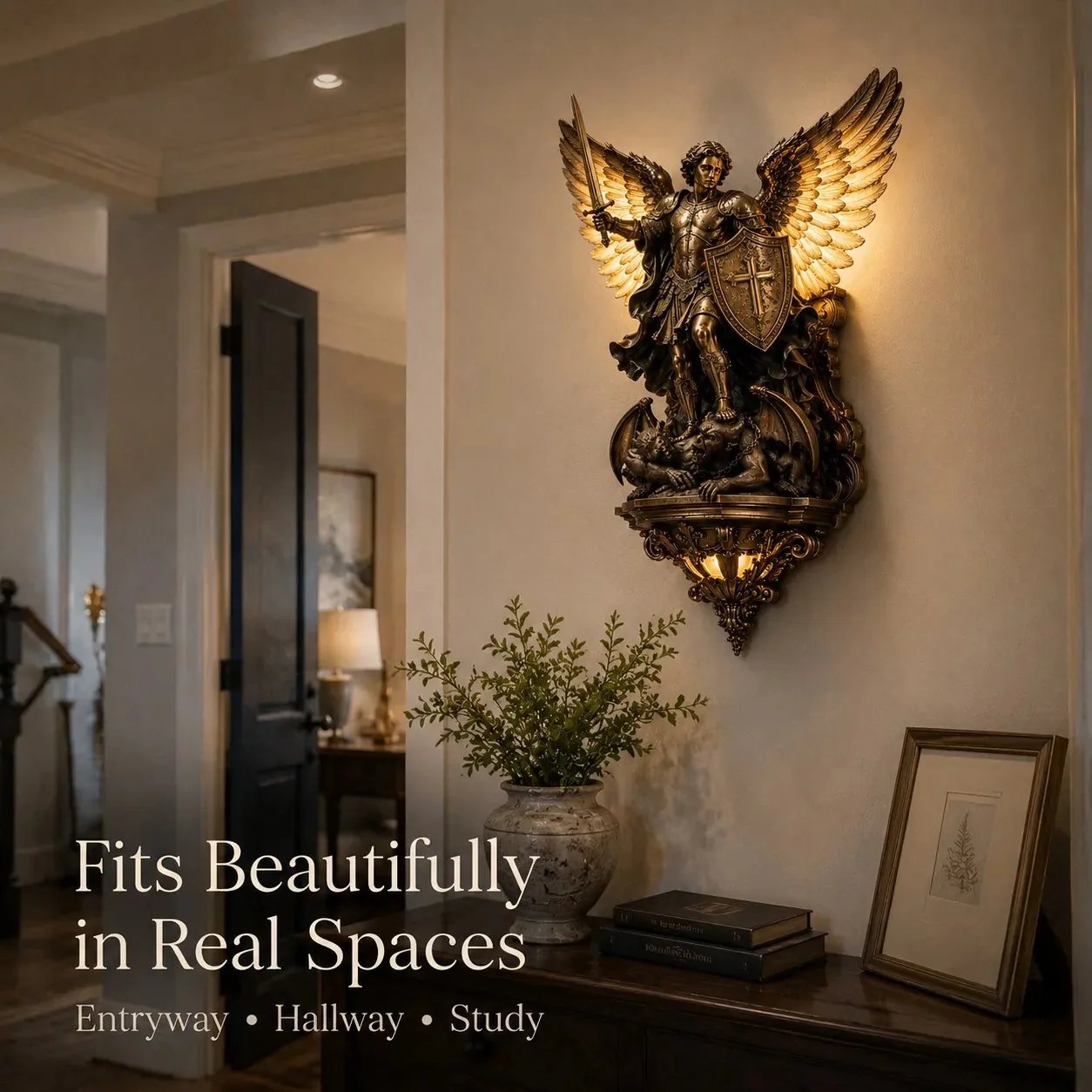 🔥 Last Day 49% OFF🕊️St. Michael Guardian Angel Wall Light✨