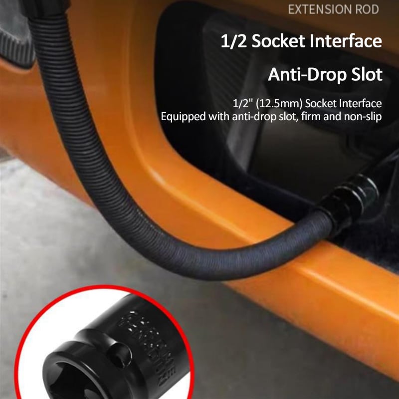 🔧🌀 1/2" Flexible Socket Extension Bar! Conquer Tight Spaces in Seconds🔩🚗