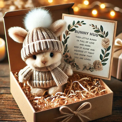 🔥Last Day 49% OFF -🎉Handmade Mini Bunny Hug Cute Easter Gift🐇