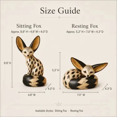 🔥 Limited Time – 50% OFF! 🦊 Vintage Fennec Fox Sculpture