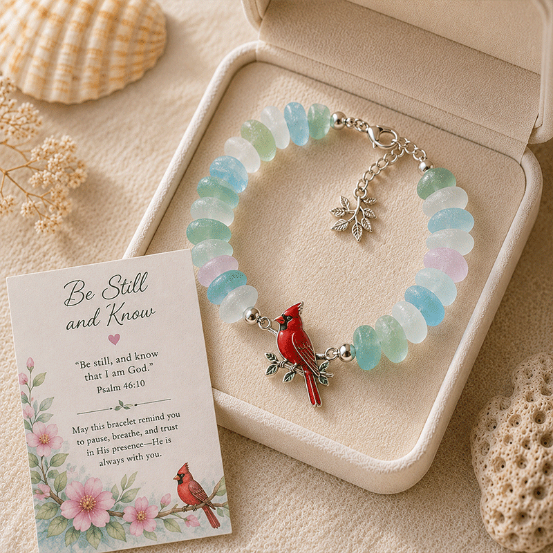 🔥50% Off Last Day - 🩵 Sea Glass Blessing Bracelet