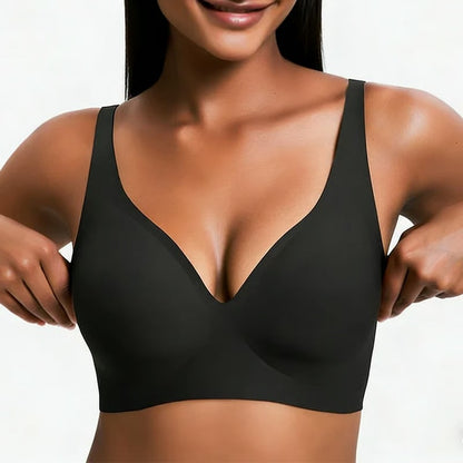 🔥NESLEMY Wireless Bra🔥 | Comfortable Push-Up, Seamless, Deep V for Daily Wear