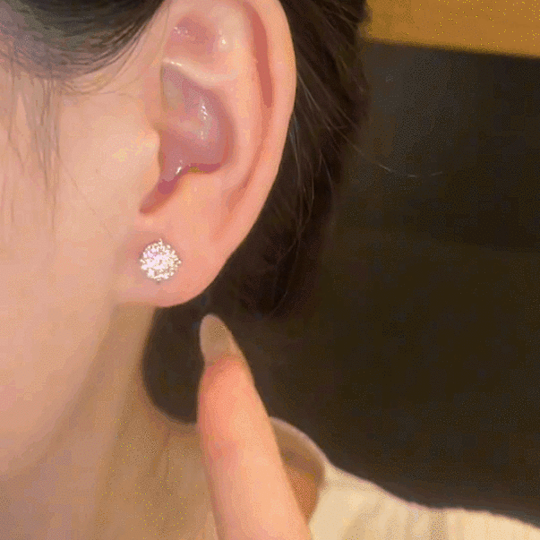 🔥2026 Hot Sale !🔥925 Silver Classic 4-Prong Moissanite Earrings
