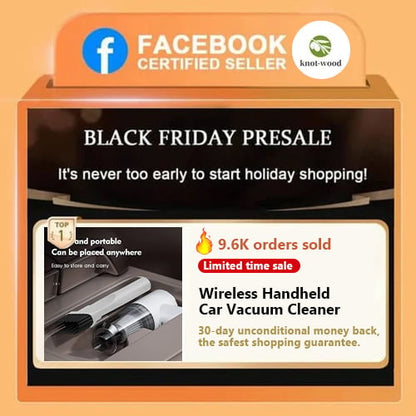 【Flash Sale】🔥Wireless Handheld Car Vacuum Cleaner
