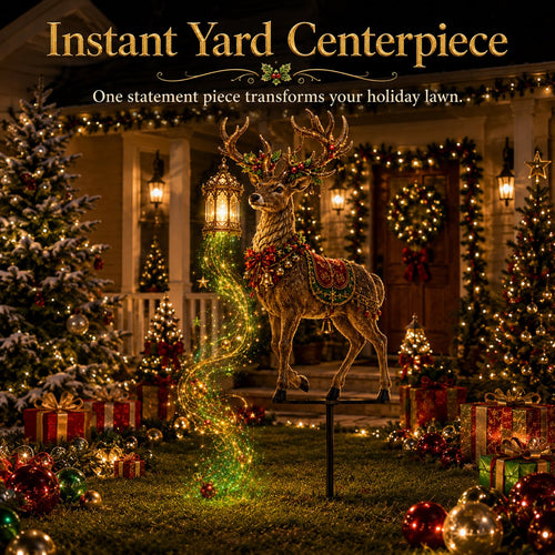 🔥Buy 2 Get 20% OFF🔥Light-Up Reindeer Christmas Yard Stake