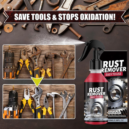 🏆Last Day Sale -50% OFF⚡ - Nano Metal Rust Remover Polishing Spray For Tools, Cars, Bikes, Grills, Bolts, Firearms & More