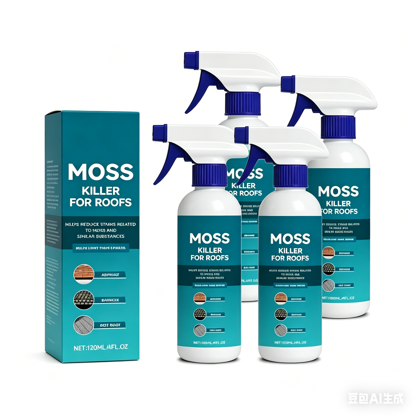 🔥Hot Sale - 49% OFF🔥Multi-Surface Roof Moss & Algae Cleaner Spray