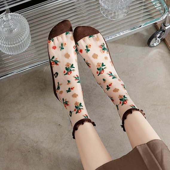 ✨Vintage Floral Sheer Summer Socks  – 50% OFF Today Only! ✨