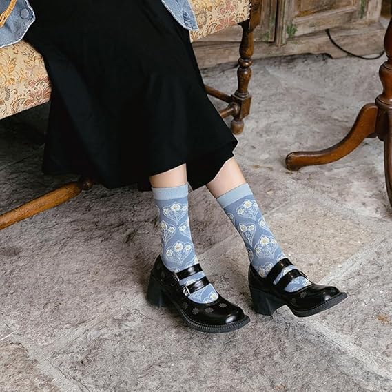 🌸 Vintage Floral Socks – 50% OFF Today Only! ✨