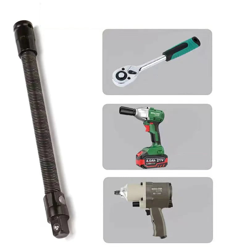 🔧🌀 1/2" Flexible Socket Extension Bar! Conquer Tight Spaces in Seconds🔩🚗