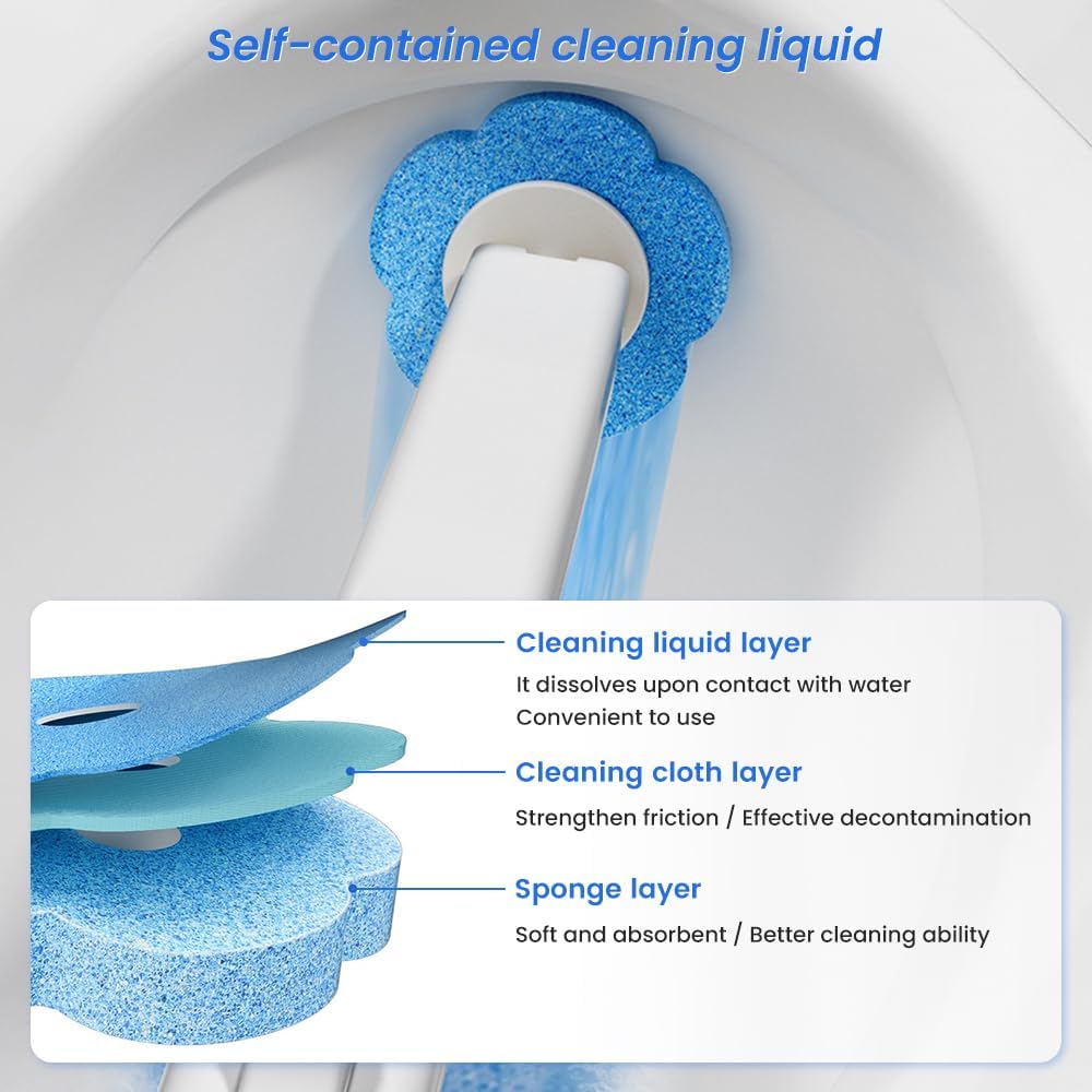 🔥Last Day 70% OFF🚽 Disposable toilet brush with refills