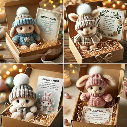 🔥Last Day 49% OFF -🎉Handmade Mini Bunny Hug Cute Easter Gift🐇