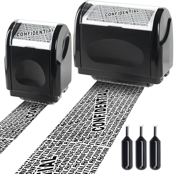 🔥🔥SALE 49% OFF!!-Privacy Protection Security Roller Stamp — Address & Billing Info Blocker, Home & Office Mailing Essentials 100m Long-Lasting Roll