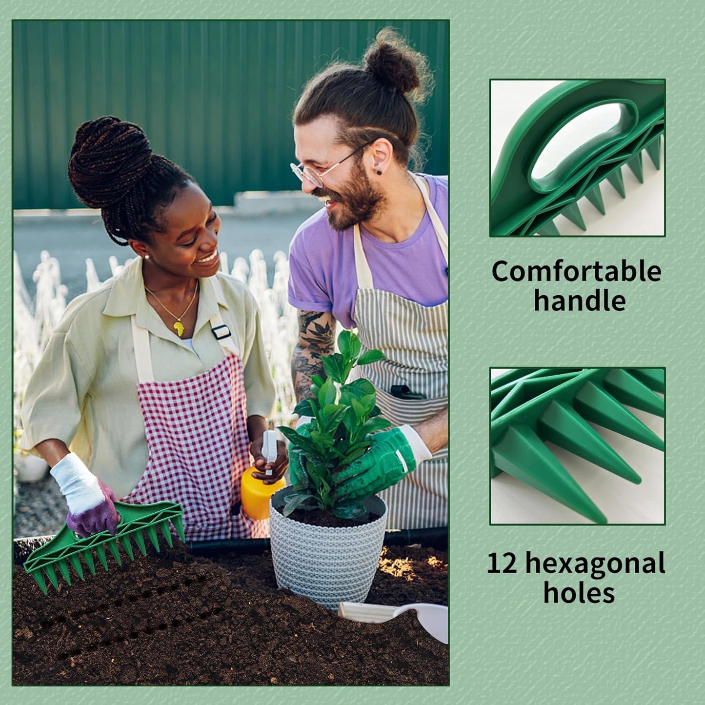 Transform Your Garden🌱 - ✨Professional Garden Dibber – Effortless Seed Planting Tool