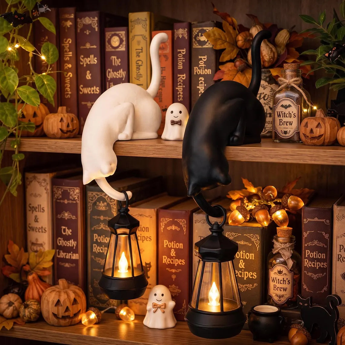 Cute Cat Hook Shelf Decor