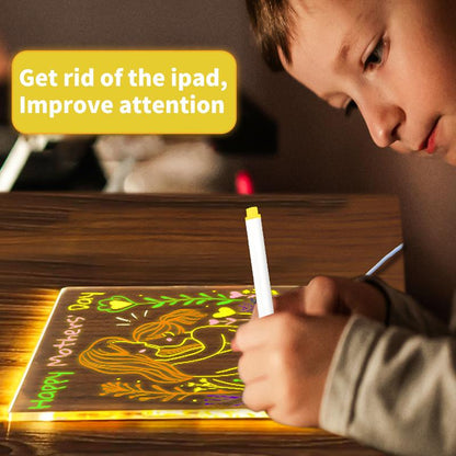 🔥Last Day 49% OFF🔥 - 🎁Creative Rewritable Acrylic LED Message Board - (come with 7 Pens)🎨