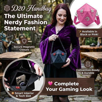 🎲👜 D20 Handbag – The Ultimate Nerdy Fashion Statement🐉(✨Buy 2 Free Shipping)