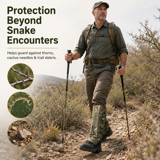 🐍🦂🛡 Reinforced Lower Leg Protection Gaiters – 1000D Outdoor Leg Guards for Hiking & Hunting