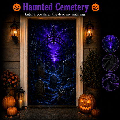🎃Halloween Portal Door Curtain – Realistic Spooky Door Decor