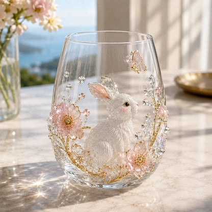 🔥✨ 3D Animal Floral Glass Tumbler | For Prettier Sips, Sunlight-Catching Details, Nature Charm & Elegant Everyday Drink Vibes 🌸🐾