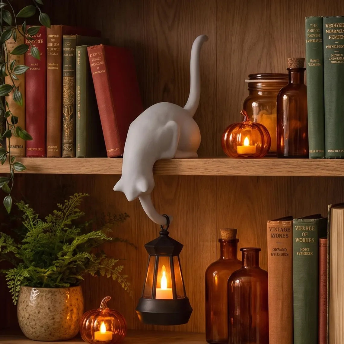 Cute Cat Hook Shelf Decor