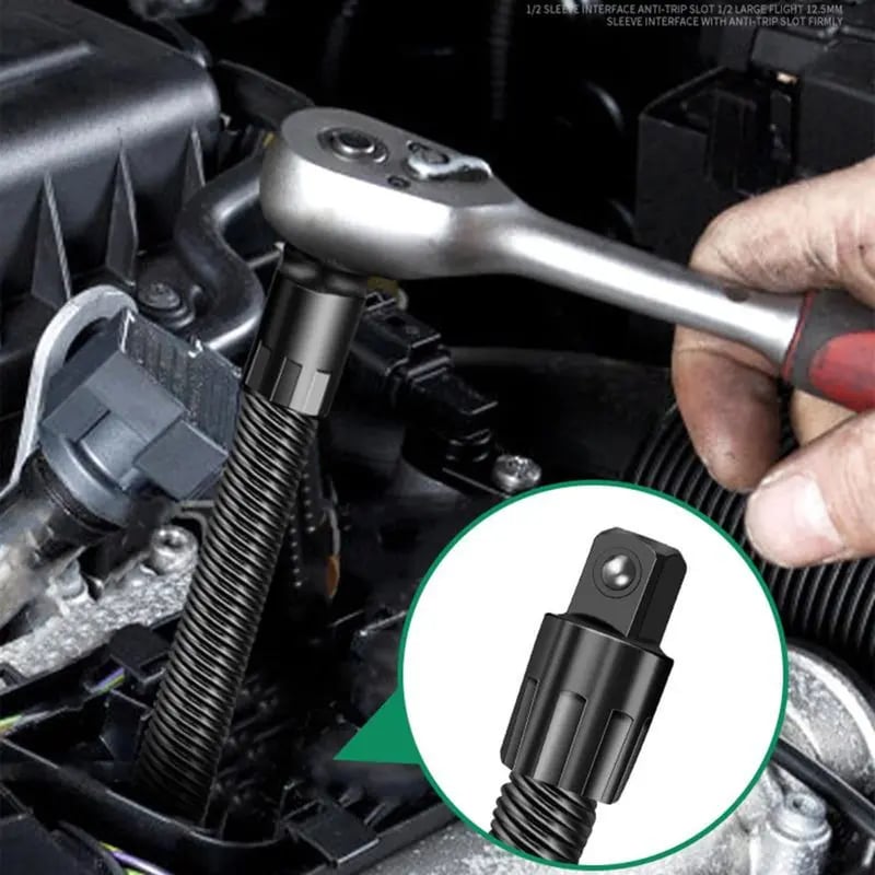 🔥Hot Sale 49% off🌟🔧 1/2 Flexible Shaft Extension Extender Torque Socket