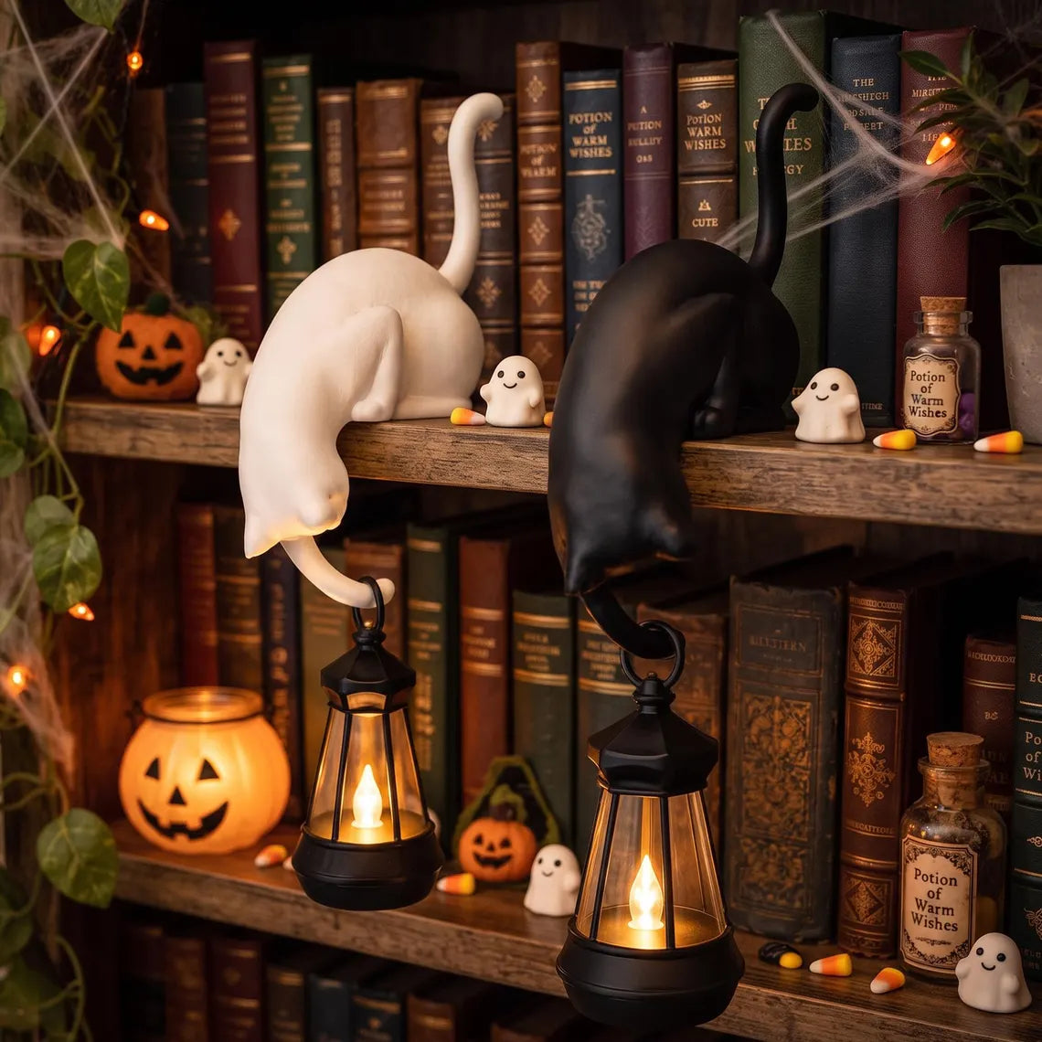 Cute Cat Hook Shelf Decor