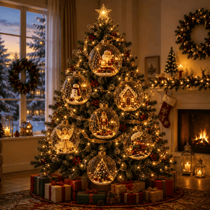 🔥Limited time 69% OFF -✨ Christmas Magic Light-Up Ornament™ – Miniature Holiday Scene
